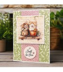 FEUILLES 3D CHATONS DANS LA MAISON DCD7002 X2