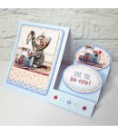 FEUILLES 3D CHATONS DANS LA MAISON DCD7002 X2