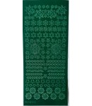 STICKERS VERT DECOS NOEL ETOILES