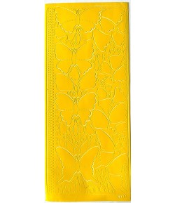 STICKERS PAPILLON JAUNE