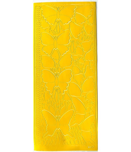 STICKERS PAPILLON JAUNE