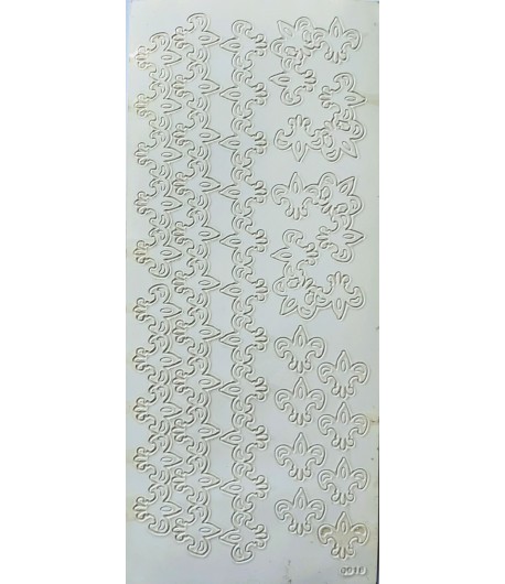 STICKERS DOUBLE FACE BORDURE LYS