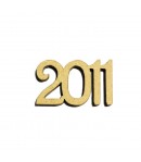 SUJET MOT BOIS 2011 3.2X1.9CM