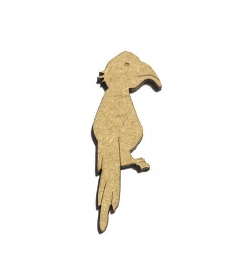 SUJET BOIS PERROQUET 1.7X4.9CM