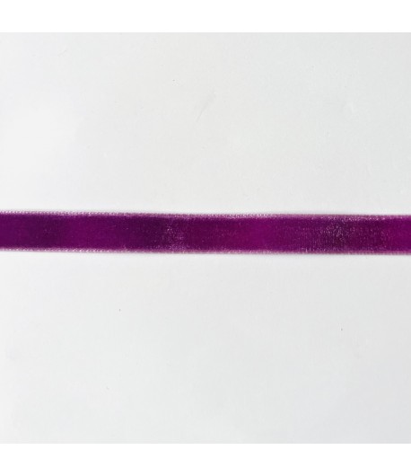 RUBAN VELOURS VIOLET 1CMX1M