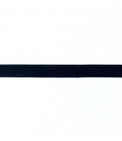 RUBAN VELOURS NOIR 1CMX1M