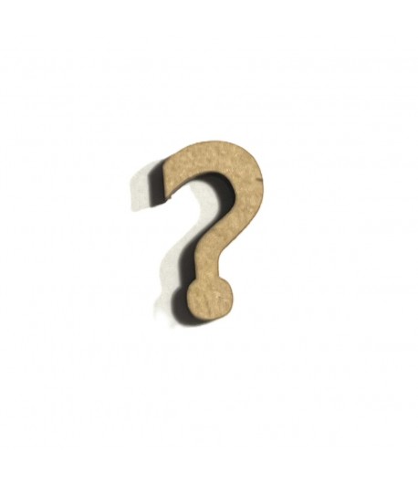 SUJET BOIS POINT INTERROGATION 1X1.9CM