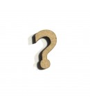 SUJET BOIS POINT INTERROGATION 1X1.9CM