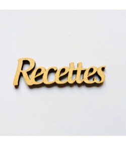 BOIS MOT RECETTES 5.9X1.6CM