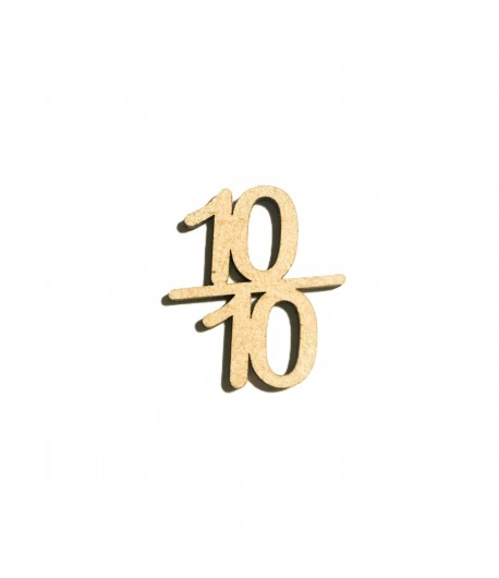 SUJET BOIS 10 SUR 10  3X3.4CM