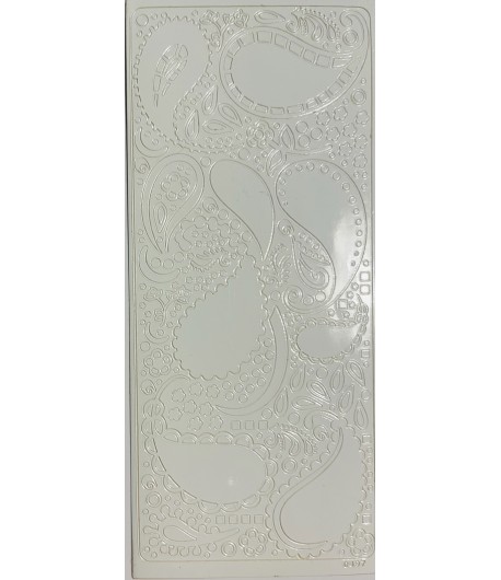 STICKERS PAISLY BLANC