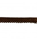 RUBAN MOTIF CROCHET MARRON 1.3CM - 1M