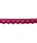 RUBAN MOTIF CROCHET FUSCHIA 1.8CM - 1M