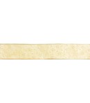 RUBAN TRANSPARENT BEIGE FLEURS 2.1 CM - 1 METRE