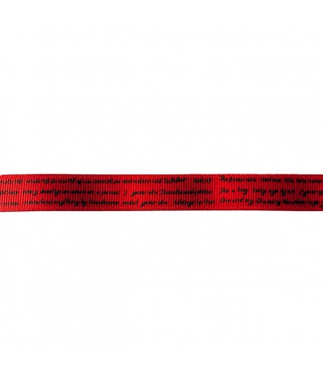 RUBAN ROUGE ECRITURE 1.6 CM - 1M