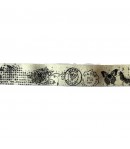 RUBAN ECRU HAPPY TIME 2.5 CM - 1 METRE