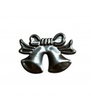 PETITES CLOCHES EN METAL ARGENT 2.8X2CM
