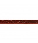 RUBAN ROUGE PAILLETE 1CM - 1M