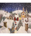 SERVIETTE VILLAGE DE NOEL