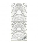 STICKERS EVENTAIL ARGENT