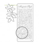 STICKERS FLEURS BLANC