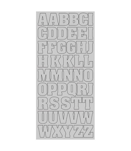 STICKERS GRAND ALPHA ARGENT