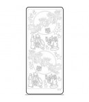 STICKERS NOEL PAYSAGE ARGENT