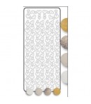 STICKERS GUIRLANDE COEURS BLANC