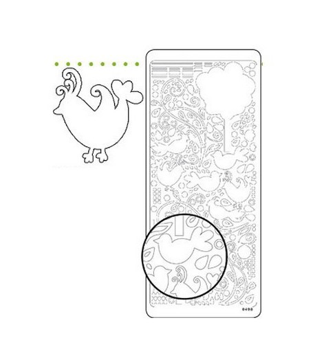 STICKERS OISEAUX BLANC