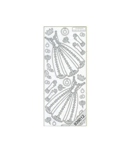 STICKERS ROBES PRINCESSES NOIR