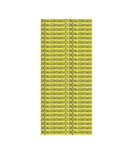 STICKERS PAPA MAMAN OR