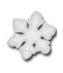 6 FLOCONS POLYSTYRENE  7.5CM