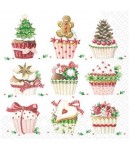 SERVIETTE MUFFINS DE NOEL