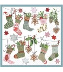 SERVIETTE CHAUSSETTES DE NOEL