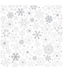 SERVIETTE EMBOSSEE FLOCONS DE NEIGE