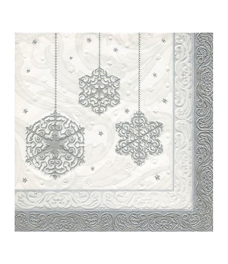 SERVIETTE EMBOSSEE MAGIE D'HIVER