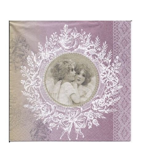 SERVIETTE ANGES ESPIEGLES