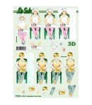 FEUILLE 3D ENFANTS 777539