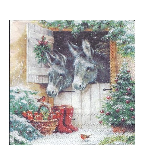 SERVIETTE LES PETITS ANES