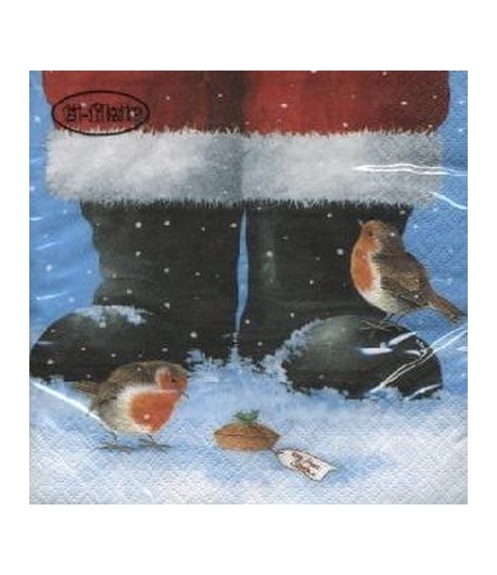 SERVIETTE LES BOTTES ET LES ROUGES GORGES