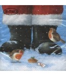 SERVIETTE LES BOTTES ET LES ROUGES GORGES