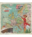 SERVIETTE VOYAGE EN EUROPE