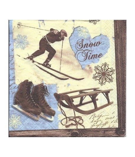 SERVIETTE SNOW TIME