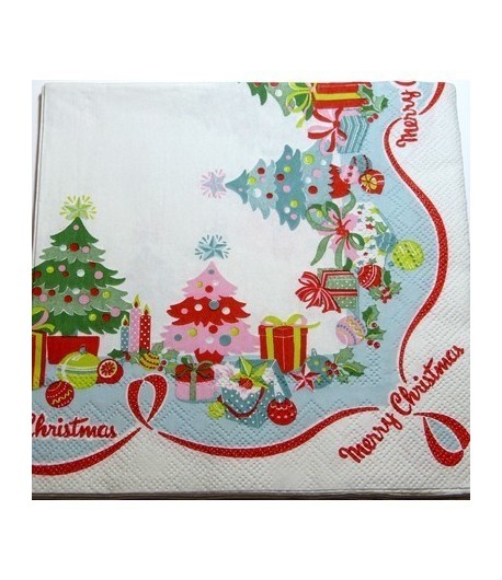 SERVIETTE MERRY CHRISTMAS 2