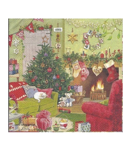 SERVIETTE LE SALON DE NOEL