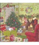 SERVIETTE LE SALON DE NOEL