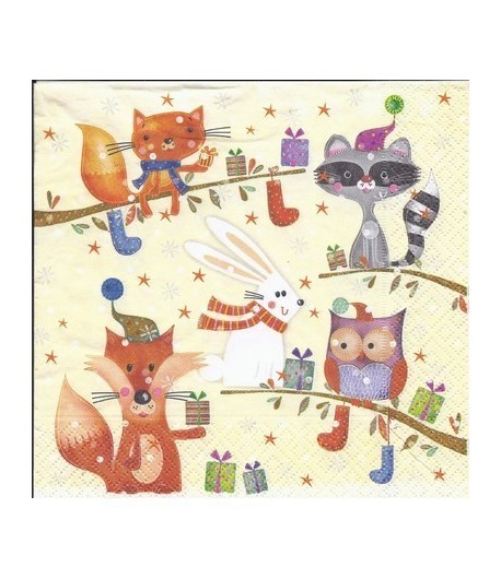 SERVIETTE CHRISTMAS PARTY