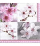 SERVIETTE FLEURS DE CERISIER