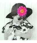 SERVIETTE LA FILLETTE ET LE LAPIN