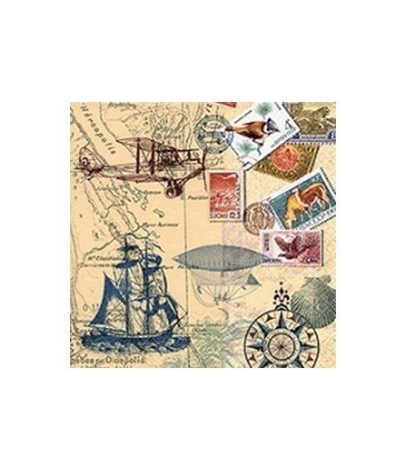 SERVIETTE A TRAVERS LE MONDE